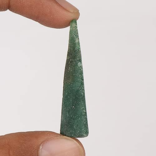 27,30 карата Естествен Непреработен Зелен Нефрит Насипен Скъпоценен камък за Акробатика, Извоза, Декорации