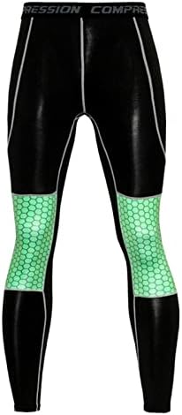 Мъжки Еластични комплект от две части, Ежедневни Тениска за фитнес, бързо съхнещи Капаци, Комплект Панталони, Всекидневни костюми Зелен