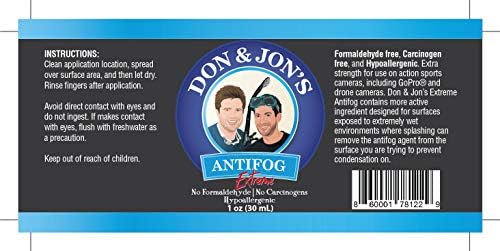 Don & JON'S ANTIFOG Extreme (3 опаковки) | Предотвратява ръми средства за плуване, маски за гмуркане с шнорхел, Ски маски, Огледала,