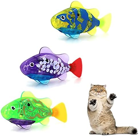 Robo-Рибка за котки, Играчка-Робот-Рибка за Котки, Интерактивни Плаващи Играчки-Рибки за котки, най-Добрата Водна Играчка за