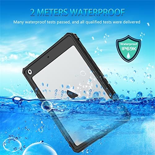Водоустойчив калъф Soyeacrg за iPad 10.2 инча 9th / 8th / 7th поколение 2021/2020/2019, Прахоустойчив, Удароустойчив Прозрачен калъф за подводна
