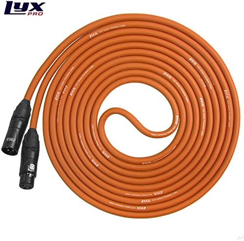 Комплект кабели LyxPro LCS Premium Series 7-Pack Многоцветни 15-подножието XLR Микрофонные кабели за професионални микрофони и устройства
