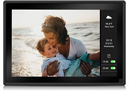 Дигитална рамка NexFoto 10.1 инча, цифрови Фоторамки Wi-Fi сензорен екран IPS HD, Възможност за споделяне на моменти чрез
