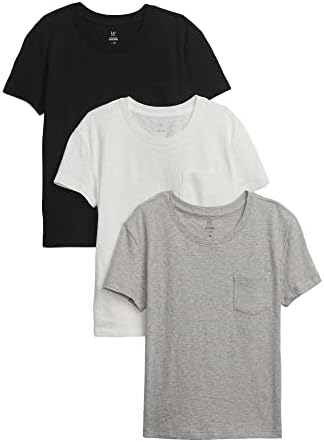 Тениска с къс ръкав и джоб GAP Момичета от 3 комплекти