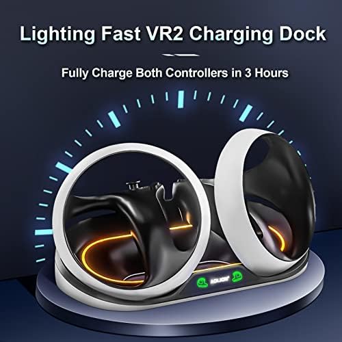 Докинг станция за зареждане 2023 за контролери psvr2 Sense, Магнитна Поставка за зарядното устройство Display Quick VR2 с