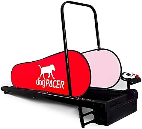 Бягаща пътечка за кучета dogPACER 91641 LF 3.1 в реален размер, Черно-червена