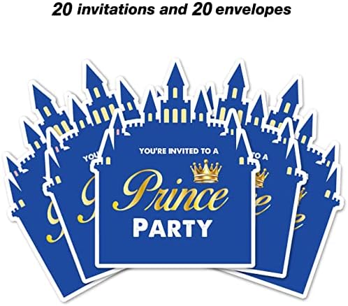 Покана в Тематична парти Принц в Пликове, 20 групи Покани под формата на малкия Принц, Покани за Рожден Ден, Подаръци за партита, Двустранни