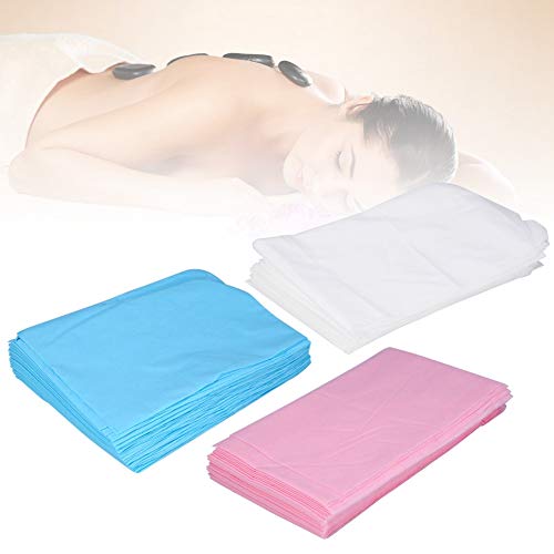 Опаковка от 10 чаршаф за еднократна употреба за масаж на масата - Нетъкан еднократни непромокаеми чаршафи са подходящи за кабинети на лекари,