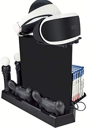Многофункционална Охлаждаща Поставка LXCD за зарядно устройство Play Station 4 с Вентилатор за отвеждане на топлината, за PS4