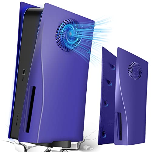 Wedorat Galactic Purple Табела за ps5 Предна панел Замяна на капака на корпуса Табела за PS5 Disc Edition Твърд Корпус на Предната