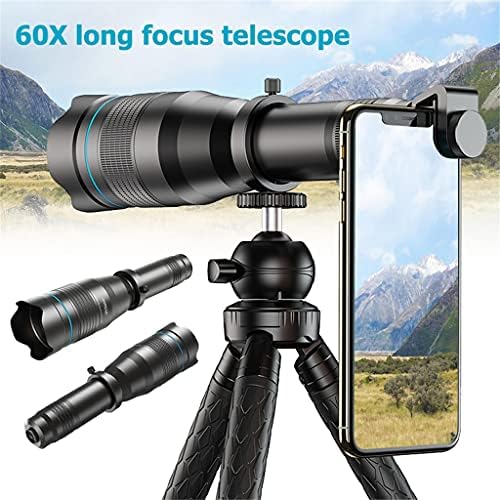 QUESHENG 60X Обектива на камерата на телефона е с Супертелеобъективным Увеличение Монокуляр Телескоп за Плажни Пътуване, Отдих,