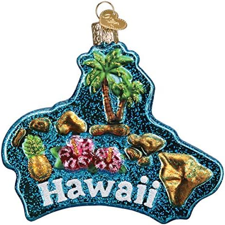 Коледна Украса от Стария свят-Хавайски Остров Стъклени Формовъчни Декорация за Коледната елха