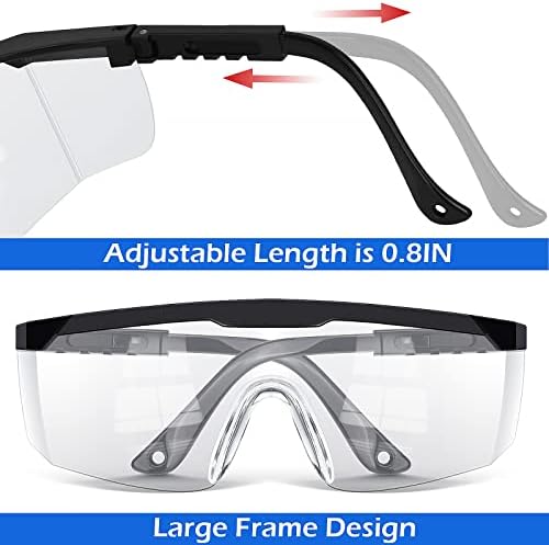 OXG 6 Опаковки фарове за мъгла Защитни Очила за мъже и жени, защитни Очила ANSI Z87.1, Устойчиви на надраскване, Прозрачни Очила За