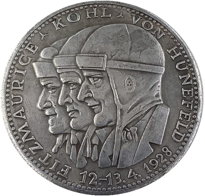 Старинни ръчно изработени изделия 1928 су 1-13.4 Немски Възпоменателни монети can Blow Сребърен Долар Сребърен Долар
