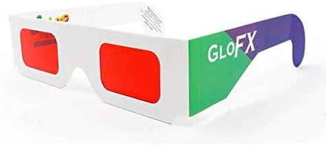 Хартиени очила за цветотерапия GloFX - 5 опаковки - Очила за Чакри, Точките За Хромотерапии, Светотерапия