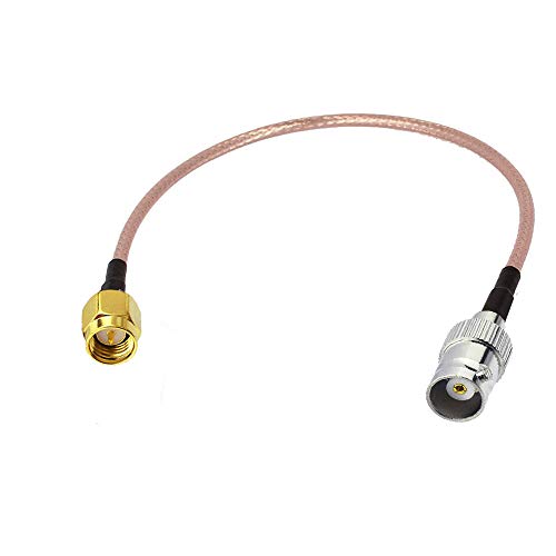 RedYutou BNC Кабел SMA Мъжки към BNC Штекерному кабел SMA Конектор (30 см /12 инча) за радиочестотна приложения/ Устройства
