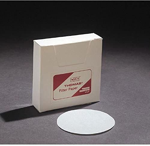 Висококачествена филтърна хартия Thomas 6130-1100, сорт 6 микрона в диаметър 11 см (опаковка по 100 броя)