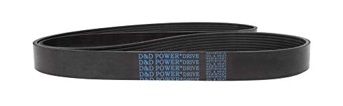 Клиновой колан D&D PowerDrive 245J6 Поли, 6-посочен, Гума