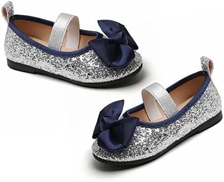 Ikevan/ Обувки на принцесата с мека подметка за момиченца с лък и пайети, обувки за деца от 15 месеца до 6 години, сандали с възел пеперуди
