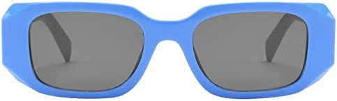 2023 Нови женски мъжки реколта ретро очила Унисекс, слънчеви очила са в неправилни рамки, слънчеви очила, очила (син, един