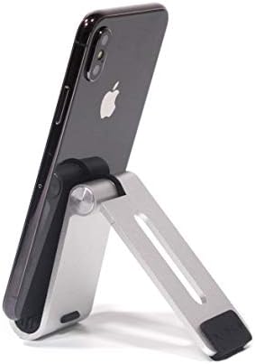 Малка Алуминиева стойка за мобилен телефон - Напълно Преносим стойка за телефона - Регулируема Настолна поставка за iPhone