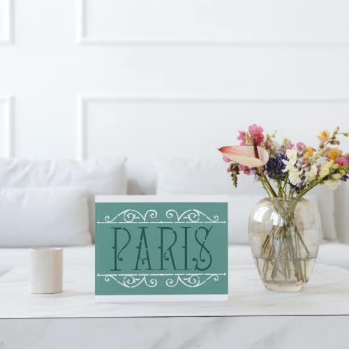 Класически елегантен Парижки шаблони - Мебели и стенни табела със собствените си ръце, Най-винил-големи шаблони за рисуване