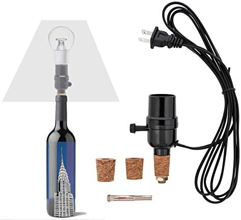 Комплект лампи за бутилки ВИНО LIGHT с 9-миллиметровым сверлом за стъкло, подходящи за бутилки вино или други стъклени бутилки