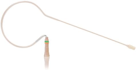 Countryman E6XDW7L1SM Еластични, Гъвкави слушалки E6X насочени действия с кабел с дължина 1 мм за предаватели Lectrosonics (светло бежово)