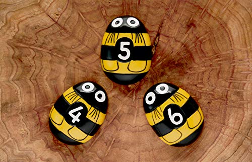 Жълтите дръжки на регистрационни камъни Honey Bee, определени от 20