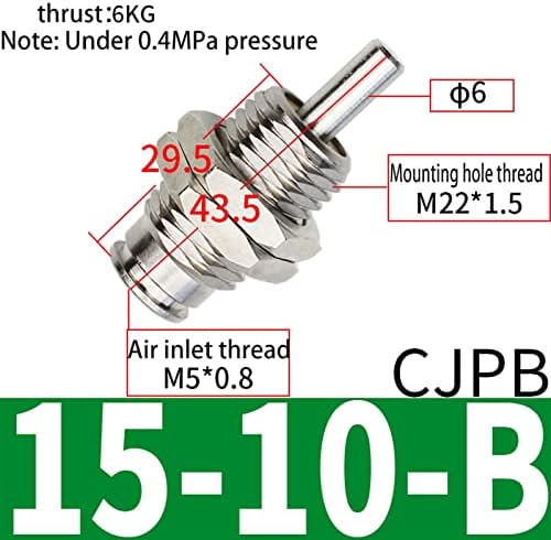 C J P B Щифт цилиндър с пружинным връщане Вид на закрепване на панела Микроигла S M C Тип пневматичен цилиндър CJPB4-5 CJPB6-5