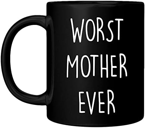 Най-лошата Майката Чаша за най-лошата Майка Някога Керамични Чашата за Кафе 11 грама и 15 грама на Ден на Майката Коледа Рожден Ден